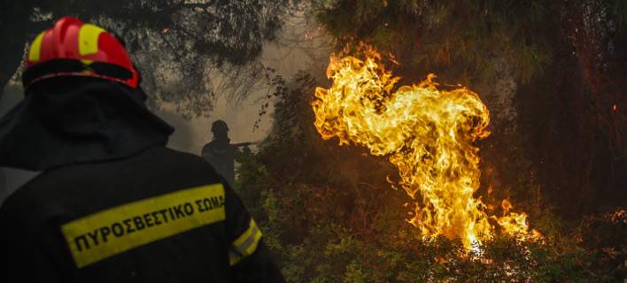 Μάχη με τις φλόγες δίνουν οι Κύπριοι δασοπυροσβέστες στην Κινέτα [βίντεο]